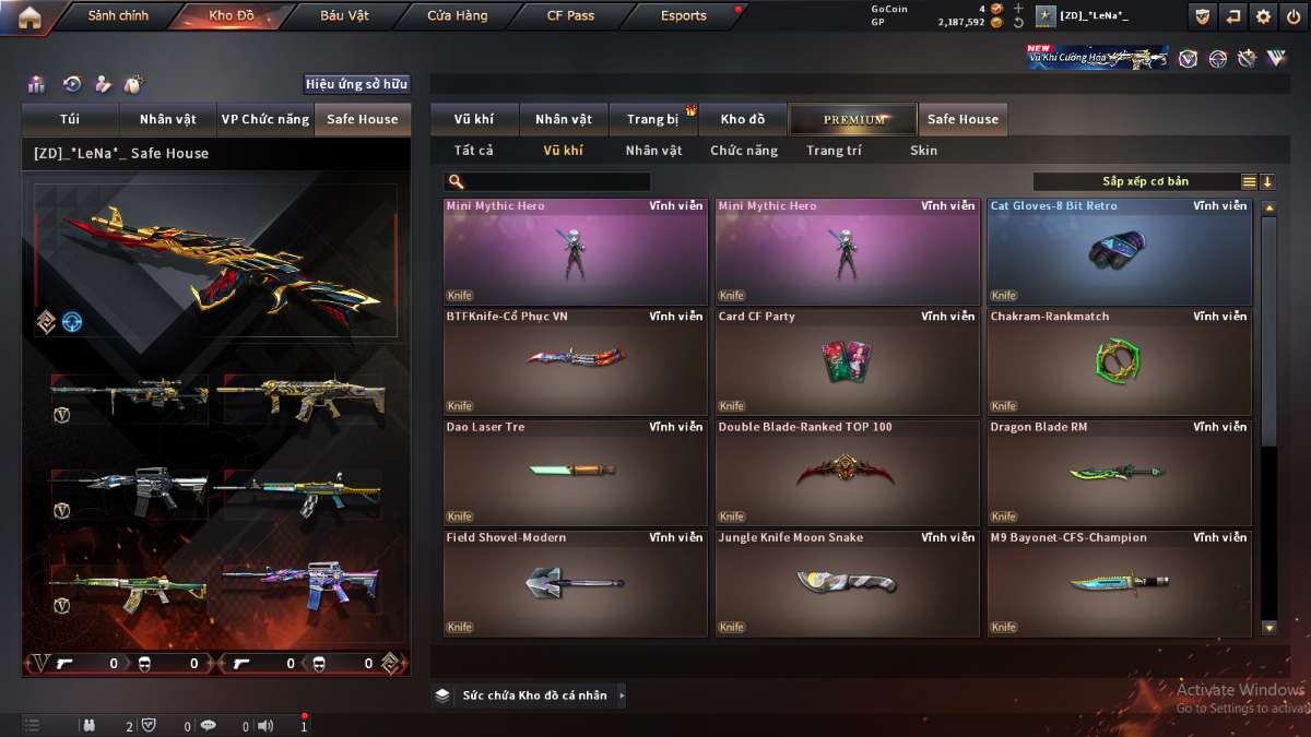 shop acc cf uy tin gia re